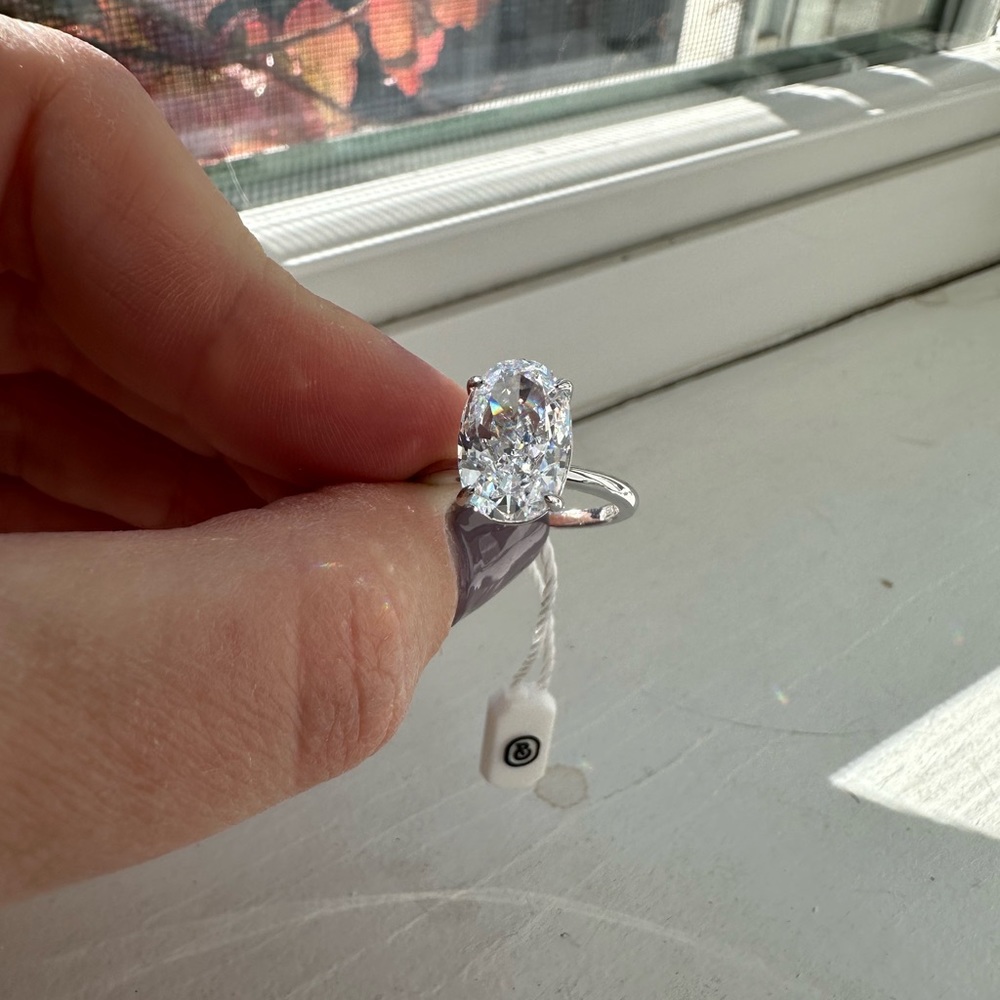 NWT OBJKTS Jewelry Deus Ring, Platinum size 6